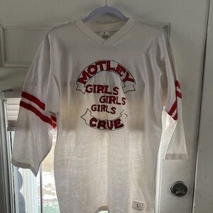 Vintage Motley Crue Girls Girls Girls heavy weight Jersey Vari-Lite ( Rare )
